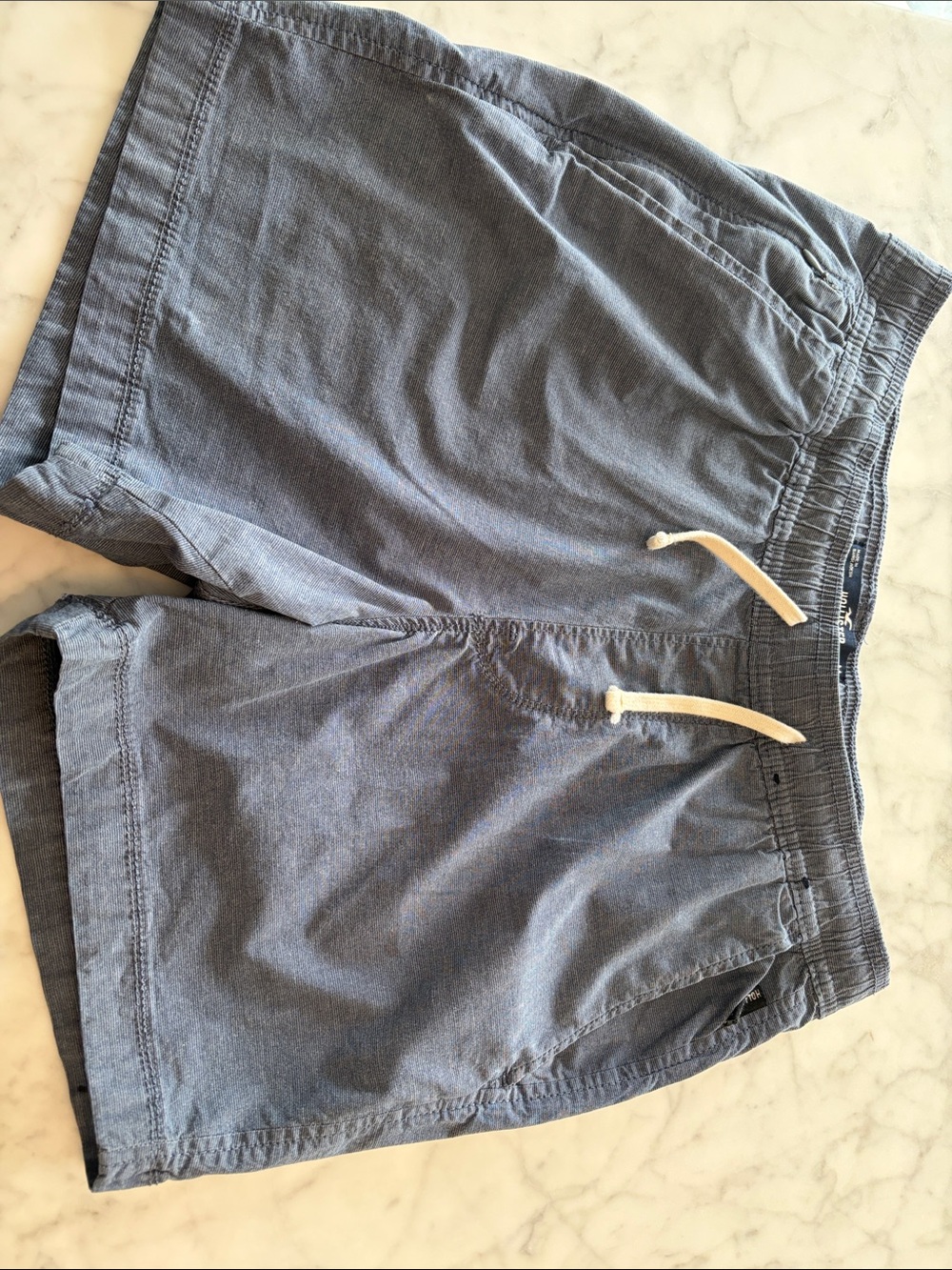 Hollister Slate Blue Jogger Shorts with Drawstring Size Medium - Picture 3 of 4